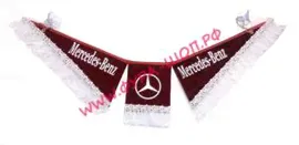 Вымпел тройной Mercedes-benz, (Спаси и сохрани) мерседес