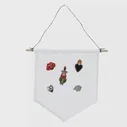 🛍 Штырьковый дисплей, Вымпел, эмаль, отворот, значок, флаг, простой пустой холст, настенный баннер, значок для хранения, висячие украшения для дома