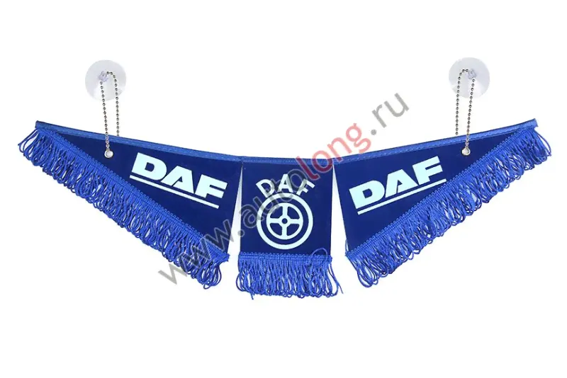 Вымпел тройной DAF (47х12 см) синий-0